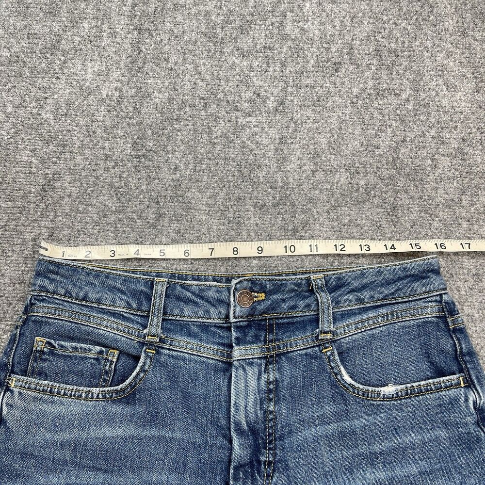 Anthropologie Pilcro Jeans Womens 30 Slim Ankle High Rise Distressed V Stitch - Picture 7 of 10